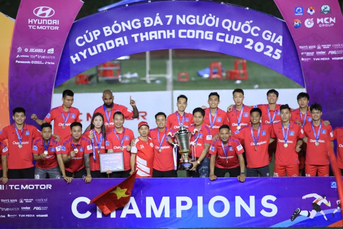Mùa giải 2025 của bóng đá 7 người toàn quốc ghi nhận chiến thắng tuyệt đối của Thiên Khôi FC
(ảnh: Vietfootball)
