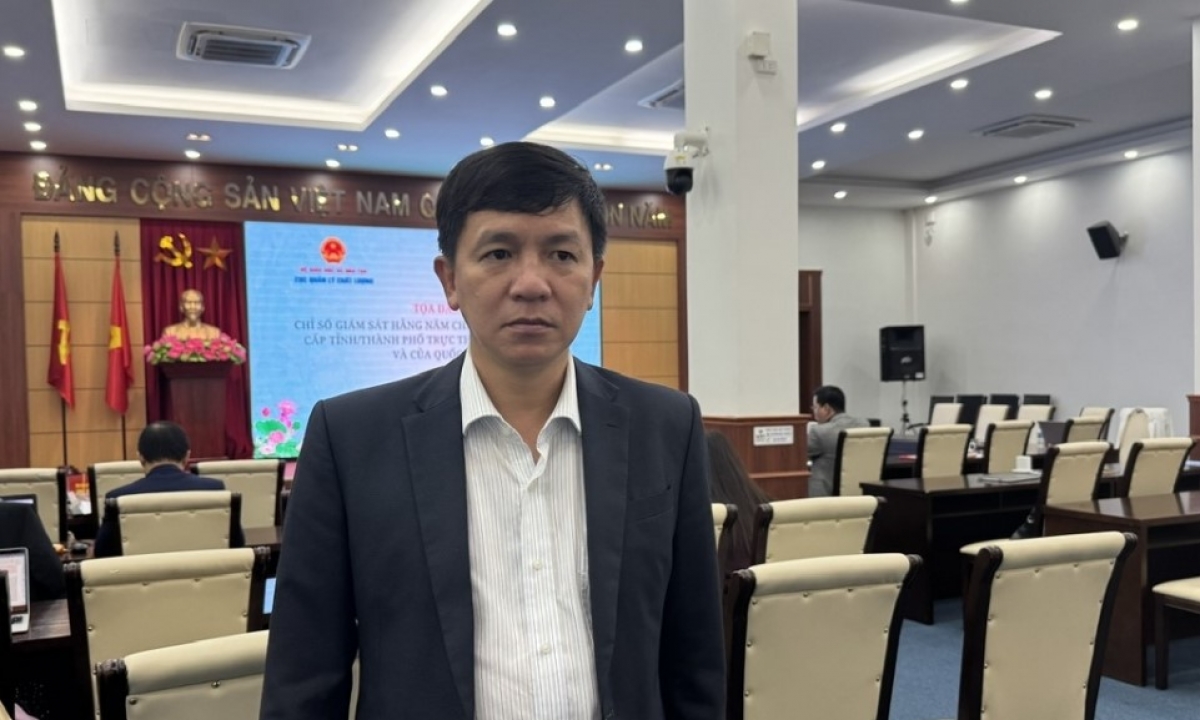PGS.TS Phạm Quốc Khánh, Phó Cục trưởng Cục Quản lý chất lượng, Bộ Giáo dục và Đào tạo
(Ảnh: Thu Lương) 